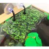 Decorations for Turtle Basking Platform Fish for Tank Resting Terrace Resin Floating Climbing Island with Suction Cups for Aquatic