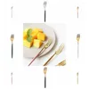 Forchette Mini lucidatura oro acciaio inossidabile 304 per torte dessert utensili da cucina stoviglie forchetta frutta set da tè