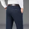 Jeans da uomo Autunno Inverno Jeans da uomo in lana di cotone Stile classico Business Moda Pantaloni in denim elasticizzato a gamba dritta Pantaloni da uomo Nero Blu L240313