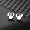 Dangle Earrings 2024 Steel Anime Cute Cartoon Bow Mouse Fashion Charms Stud For Women Jewelry Party Gifts FL230628