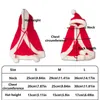 Costumi per gatti Costume per animali domestici Costume da Babbo Natale Divertente cane trasformato S/M/L Mantello natalizio Vestire vestiti Sciarpa rossa Mantello Puntelli