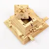 クエストピラミッドハイ難易度不可能なパズル木製ブレインティーザー3DロンペカベザIQゲームJuguetes y aficiones 240304