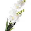装飾的な花12ヘッド50cm人工蝶蘭の蘭のお祝いパーティー用品結婚式のブライダルブーケは偽のラン