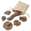 Små djurförsörjningar 6st. Set Fake skämt Breed Dog Cat Poo Stool Practical Simulation Realistic Shits Poop Evil Funny Toys Props2642