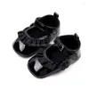 Primeiros caminhantes infantil bebê meninas mary jane flats sola macia antiderrapante ruffle pu sapato de couro mocassins walker cirb vestido sapatos drop del dhnyq