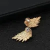 2024 Ny kristallblomma 14k gula guld droppörhängen för kvinnor modesmycken strassörhängen gåva för fest bästa vän