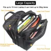 Large Briefcases For Men Canvas Tote Bag 156 Inch 17 19 Laptop Case Work Bags Office Messenger 240313