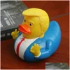 Other Event Party Supplies Trump Rubber Duck Baby Bath Floating Water Toy Cute Pvc Ducks Funny Toys For Kids Gift Favor1.30 Drop Deliv Ot2X5
