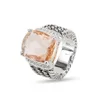 Band Rings David Yurma Jewelry Designer For Women Davids Ring Fashion 16 12Mm Knit Cross X Drop Delivery Ot84D