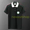 24SS Men Designer TEE Polo koszulki męskie haft liter