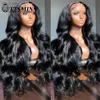 Syntetiska peruker Syntetiska peruker 5x5 Glueless Body Wave Wig Inget limskur för naturligt våghår 13x4 Spetsens framstängning Wigs 8-34 LDD240313