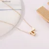 Other SUMENG Moda Pequeño Corazón Delicado Collar Inicial Oro Plata Color Letra Nombre Gargantilla Para Mujeres Colgante Joyería GiftL242313