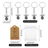 Keychains 30Pcs/set Angel Pendant Keychain Christening Gift Keyring With Yarn Bag Dropship