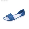 Sandals 2023 Spring New Outwear Soft Sole Hollow Korean Edition Flat Bottom Low Heel Lazy Man Kicks BeachH240313