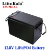 Liitokala 12V 280AH LIFEPO4 Bateria DIY 12,8V 280AH Bateria recarregável para scooter E-scooter Sistema de armazenamento de energia solar de RV