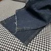 Damen-Jeans, frühes Frühjahr, neu, Pra Nanyou, hoher Ding-Wind, tiefblau, Mikro-elastisch, abgenutzt, vielseitig, locker und schlank, reine Baumwolle, BL00 G2FI