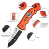 Camping Hunting Knives Folding Knife Handle Aluminium SAW SCISSORS ROPE BREAKING GLASS Multifunktionell jakt utomhus camping EDC Tool 240315