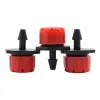 Irrigatore rosso automatico da giardino gocciolatore micro irrigazione a goccia irrigazione anti-intasamento emettitore forniture da giardino per tubo da 4/7 mm 300 pezzi