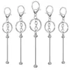 Schlüsselanhänger Perlen-Schlüsselanhänger aus Metall zum Basteln