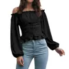 Kadınlar Bozlar Uzun Kollu Gömlek Kadınlar İçin Sonbahar Kravat Bel Kravat Kısa Kısa Üst Omuz Gömlek Külot Bluz Kadın Giysileri