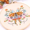 Other Arts And Crafts Creative Embroidery DIY Material Package Beginner Semi-finished Product Kit Animals Butterfly Cross Stitch269Y