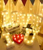 DIY 26 английских букв светодиодный ночник шатер знак алфавит 3D настенный ночник домашний декор для свадьбы, дня рождения1069223