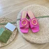 womens summer slipper G slides Ladies Slippers Brand Designer Sandals Flat Heel Fashion Leather Casual Comfort Flip Flop