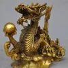 8 Fengshui cinese Ottone fortunato Ricchezza Successo Zodiaco Drago Perline mostrano Statue2502