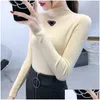 Womens Sweaters Designer Cardigan Knitting Jacket Fashion Plover High End Jacquard Sweater Pure Cotton Autumn Winter Letter Knitwear Q Otio1