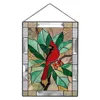 Decorative Objects & Figurines Stained Glass Window Panel Hangings Bird Pattern Acrylic Pendant With Chain Handcrafted Wall Home D252J