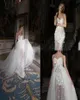 Inbal Dror 2019 Vestidos de casamento com trem destacável rendas vestidos de noiva trem varredura sereia vestidos de casamento vestidos de novia865048169369