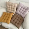 Oreiller 40 * 40cm coton Soft Student Chaise Sofa Silat Seat Cushion Coussine de chaise de salle à manger confortable Bureau de couleur Solid Couleur Coussié