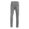 Jeans pour hommes Casual Skinny pour hommes Rides Slim Fit High Street Y2K Pantalon masculin Printemps Automne Cravate en plein air Pieds Pied