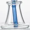 Bong in vetro da 6 pollici Narghilè Perc dritti a forma di palla Olio Dab Rigs Vetro inebriante 14mm Giunto femmina N Fori Tubi per acqua Perc con ciotola ZZ