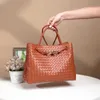 Borsa tote tessuta fatta a mano 2024 Taglia Autunno/inverno Nuova grande borsa ad alta capacità Borse casual borse borse da donna