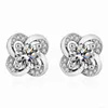 Designer Koreaanse klaver designer stud oorbellen voor vrouwen meisjes glanzende diamant bling kristal liefde geometrie charme oorbel oorbellen oorbellen sieraden VB3A