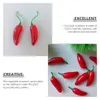 Decorative Flowers 100 Pcs Vegetables Artificial Pepper Chili Adornments Mini Simulated Red Pography Props Fake