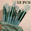 Make-up Kwasten 13 STUKS Make-up Kwasten Set Oog Cosmetische Borstel Oogschaduw Schoonheid Zacht Gereedschap Tas Producten ldd240313