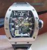 Захватывающие наручные часы Эксклюзивные наручные часы RM Watch RM030 Machinery RM030 Ограниченная серия 42*50 мм RM030 Титановый металлический турбийон