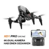 Drönare Mini RC XD1 Optical Flow Drone Dual Camera HD WiFi FPV Photography Foldbar Quadcopter Professional Drones LDD240313