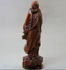 Dekorativa figurer Kopparstaty Antik trähantverk gåvor Antikviteter Diverse bitar Partihandel Boxwood Wood Bodhidharma Founder