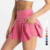 TRY TO BN Fitness Yoga Skirt Tennis Shorts Women Breathable Running Cycling Pocket Sports Tights Workout Gym Outfit Clothing 240306