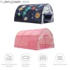 Tendas de brinquedo Tendas de brinquedo Tendas de brinquedos para crianças Tenda de brincar Casa 1.4m Portátil Criança Bebê Dobrável Dobrável Dos Desenhos Animados Pequena Casa Tenda Crianças Cama Tenda Princesa Tenda Q231221 L240313