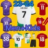 XXL 23 24 maillots de football 2024 2025 Salah Sobo Nunes McAllister maison maillot de football à manches courtes chemise supérieure uniforme pour enfants pour hommes