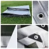 NETS 0,32 mm PE Tarpaulin Rain Tyg Outdoor Garden Plant Shed Boat Car Truck Awising Waterproof Shade Sail Pet Dog Tak Tak 2x2m3x5m