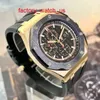 AP Fancy Watch Highend Watch Royal Oak Offshore Series 44mm Diameter 18K Rose Gold Ceramic Outter Ring Automatic Mechanical Mens Watch Luxury Watch 26401rooo