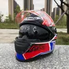 ARA I番号27デュアルバイザーフルフェイスヘルメットオフロードレーシングモトクロスモーターサイクルヘルメット