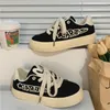 Scarpe casual Piccole Espadrillas bianche per le donne Calzature femminili Punta rotonda Sneaker con zeppa Cestino 2024 Autunno Bocca superficiale Dres