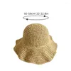 Chapeaux à large bord femmes crème solaire grande paille été chapeau pliable fille en plein air plage visière casquette de soleil femme Portable casquettes de voyage