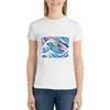 Polos pour femmes, T-shirt holographique Great Wave, vêtements surdimensionnés Kawaii, T-shirts pour femmes